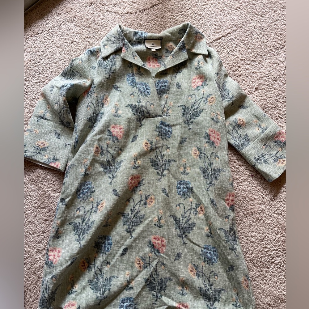 Tuckernuck Floral Patterned Dress with Collar